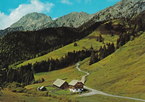 Postkarte almwirtschaft - postkarte,