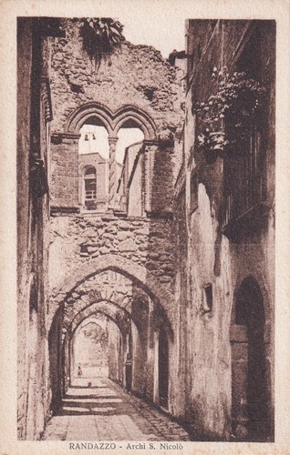 Postkarte randazzo arch s - randazzo,