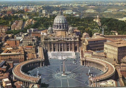 Alte postkarte roma piazza - postkarte,