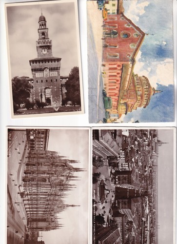 Lot postkarten milano - 15,