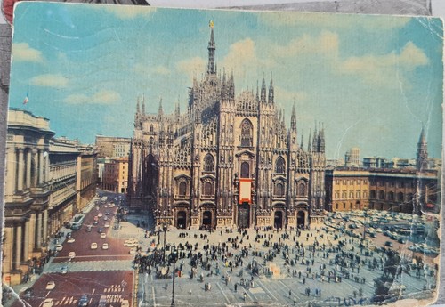 Vintage postkarten milano - vintage,
