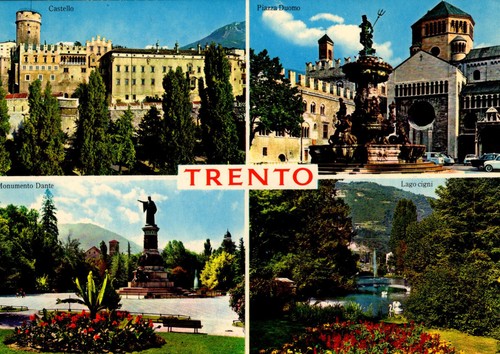 Alte postkarte trento - postkarte,