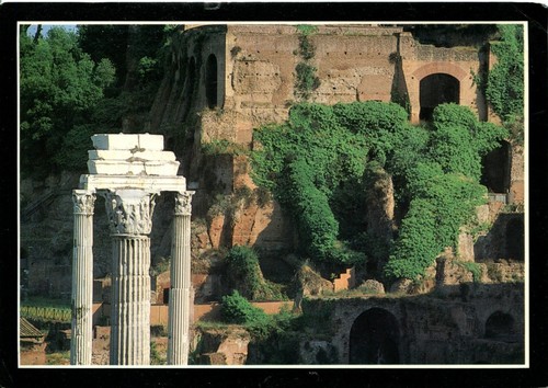 Alte postkarte foro romano - postkarte,