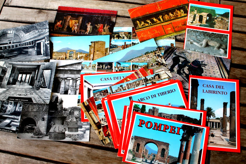 Sammlung postkarten pompei - postkarten,
