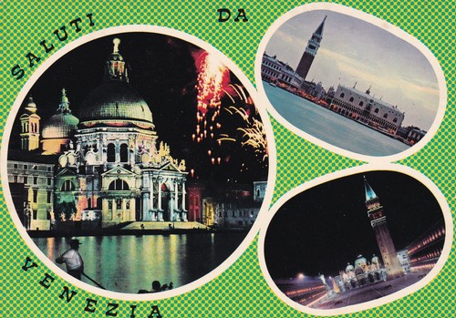 Alte postkarte saluti da - -,