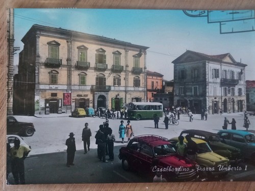 Postkarte casalbordino piazza - postkarte,, casalbordino,piazza