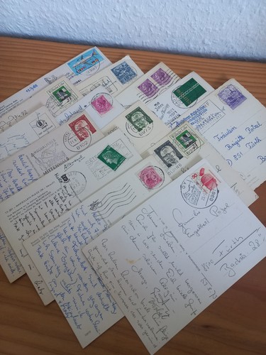 Alte postkarten gestempelt - postkarten,